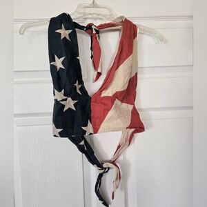 Americana Styled Tie Top, L